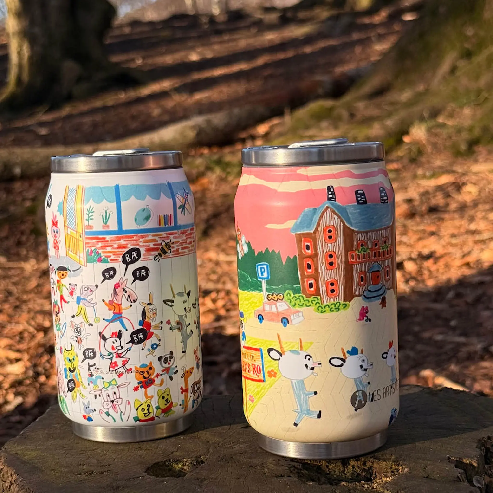 Les Artistes Bukkene Bruse Termospullo 28 cl Metsän rauha