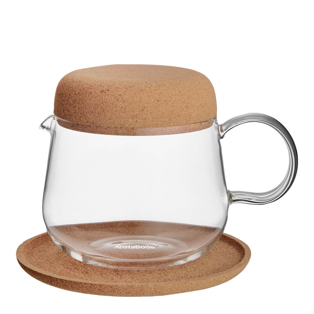 Kosta Boda - Viva teekannu korkkikannella 1,2 L