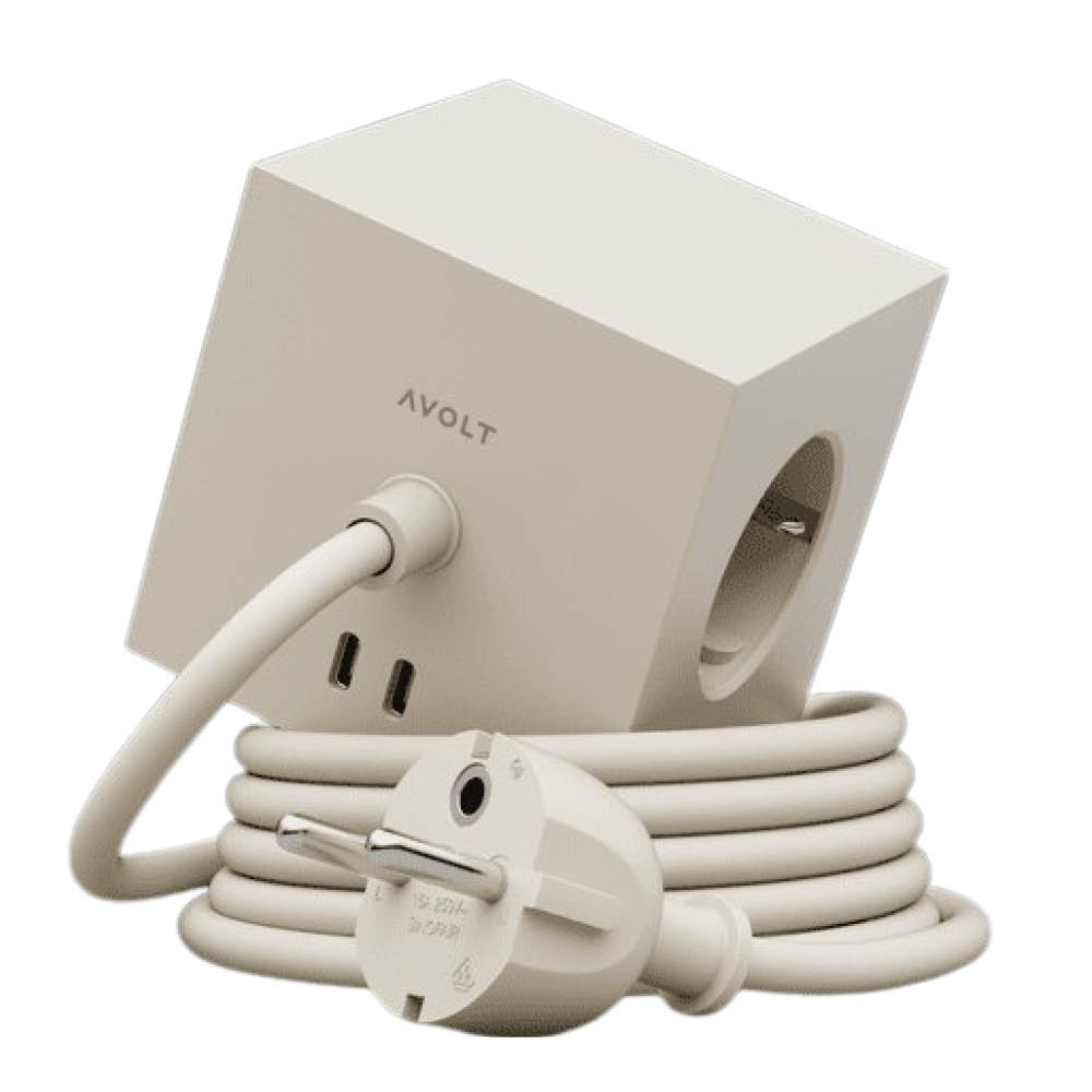 Avolt - Square 1 USB-C kaapeli 1,8 m Nomad Sand