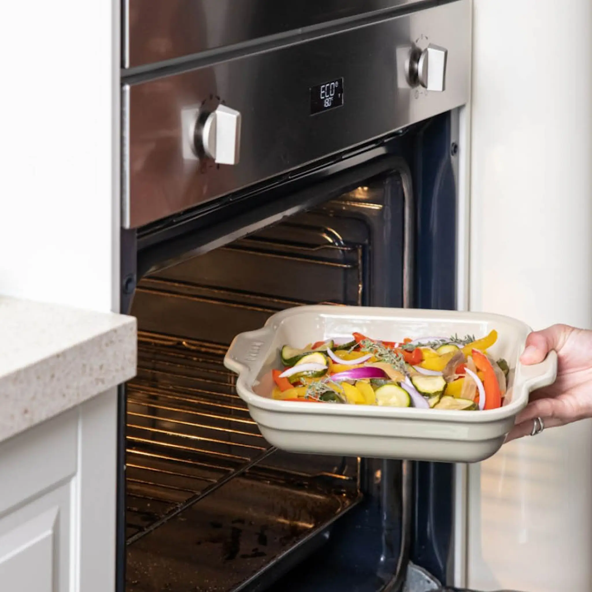 Pyrex Creation ugnsform 23x27 cm beige