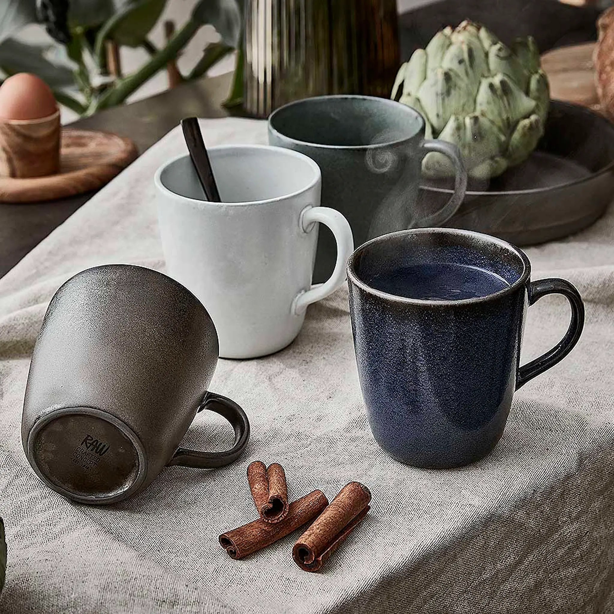 Aida Raw Mugg med öra 35 cl Vit