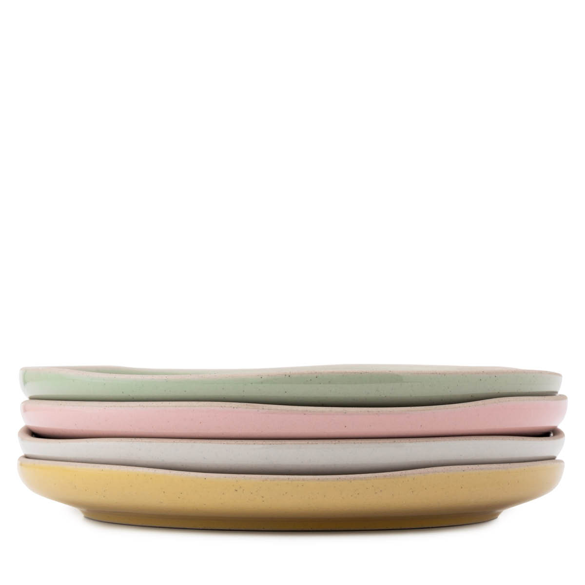 Jamie Oliver Big Love assiett 19 cm 4-pack rosa/vit/grön/gul