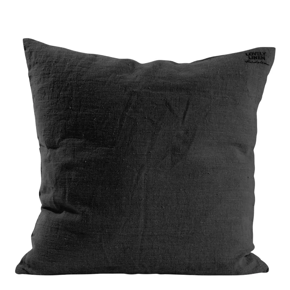 Lovely putetrekk lin 50x50 cm Dark Grey