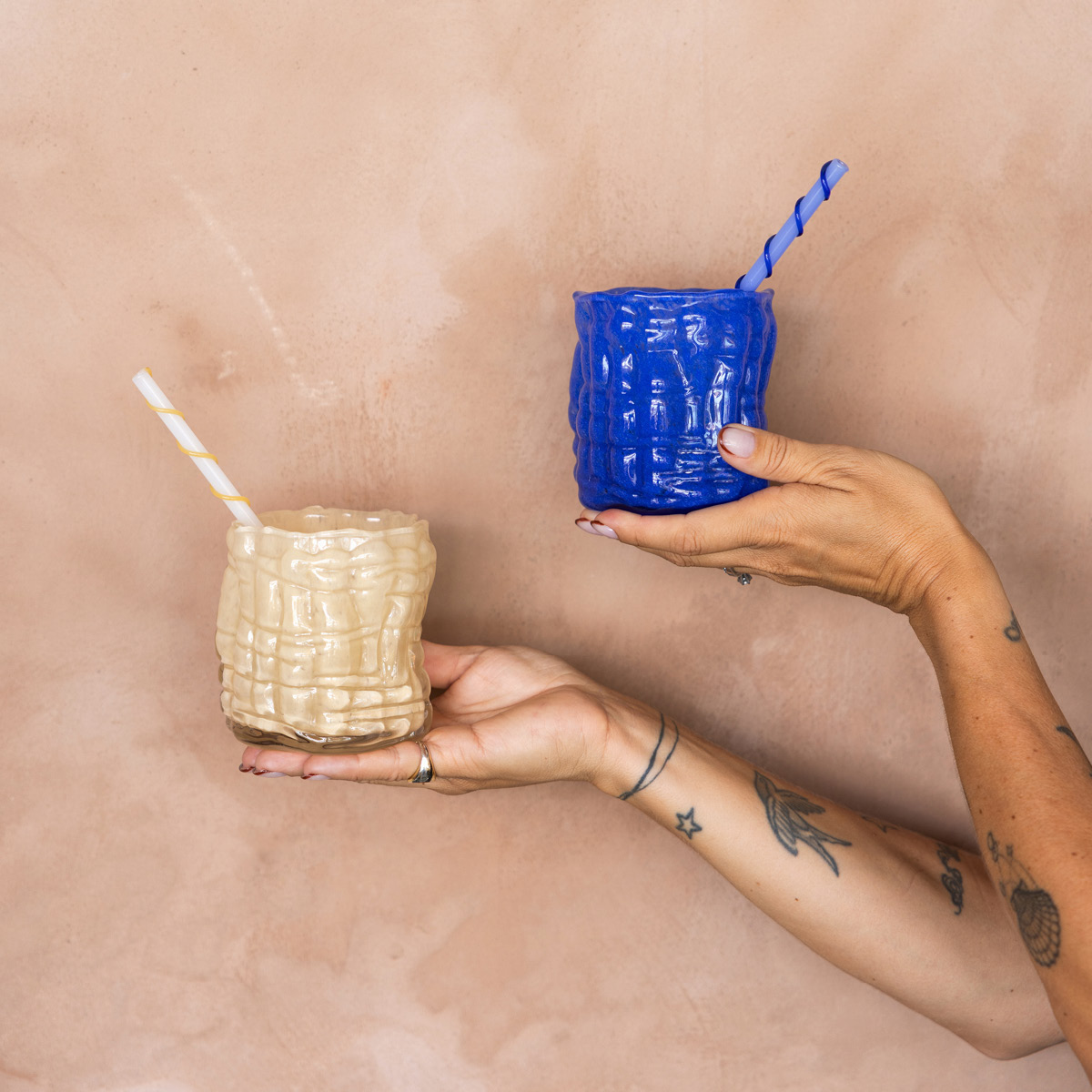 ByOn Lara Kynttilälyhty 10 cm Beige