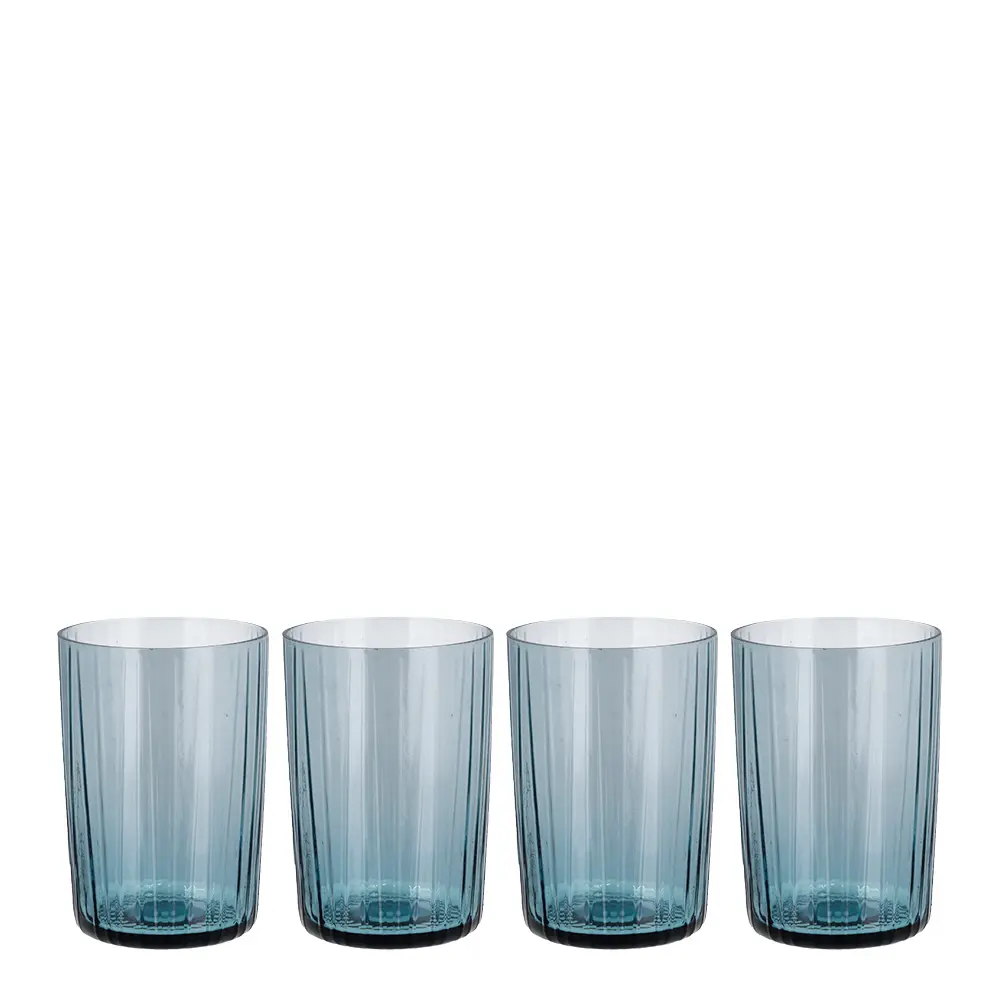 Kusintha vannglass 28 cl 4 stk blå