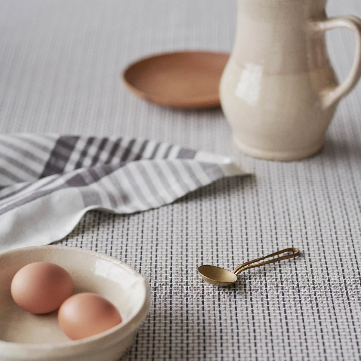 By Mogensen Tygservett 55x55 cm Large Checks