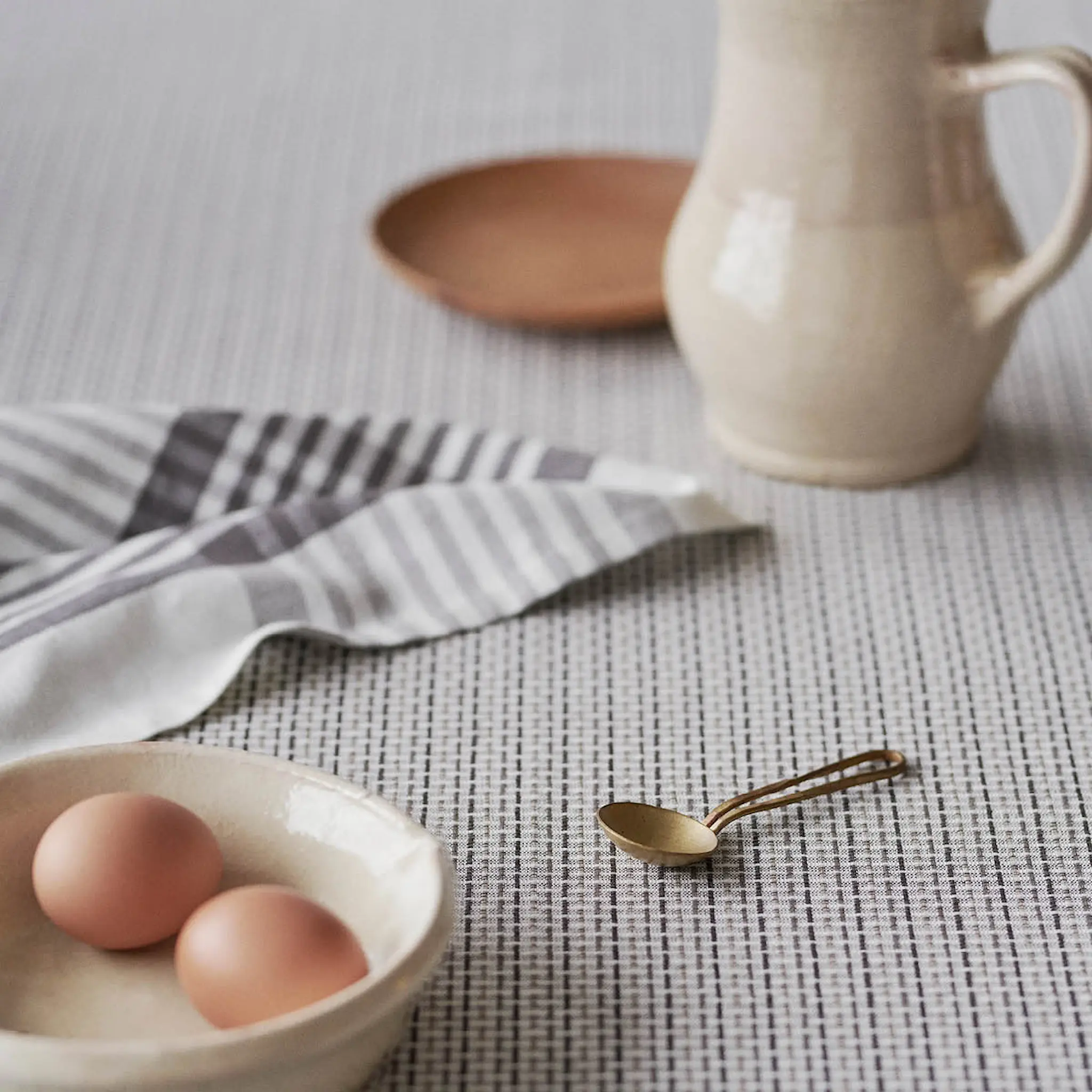 By Mogensen Tygservett 55x55 cm Large Checks