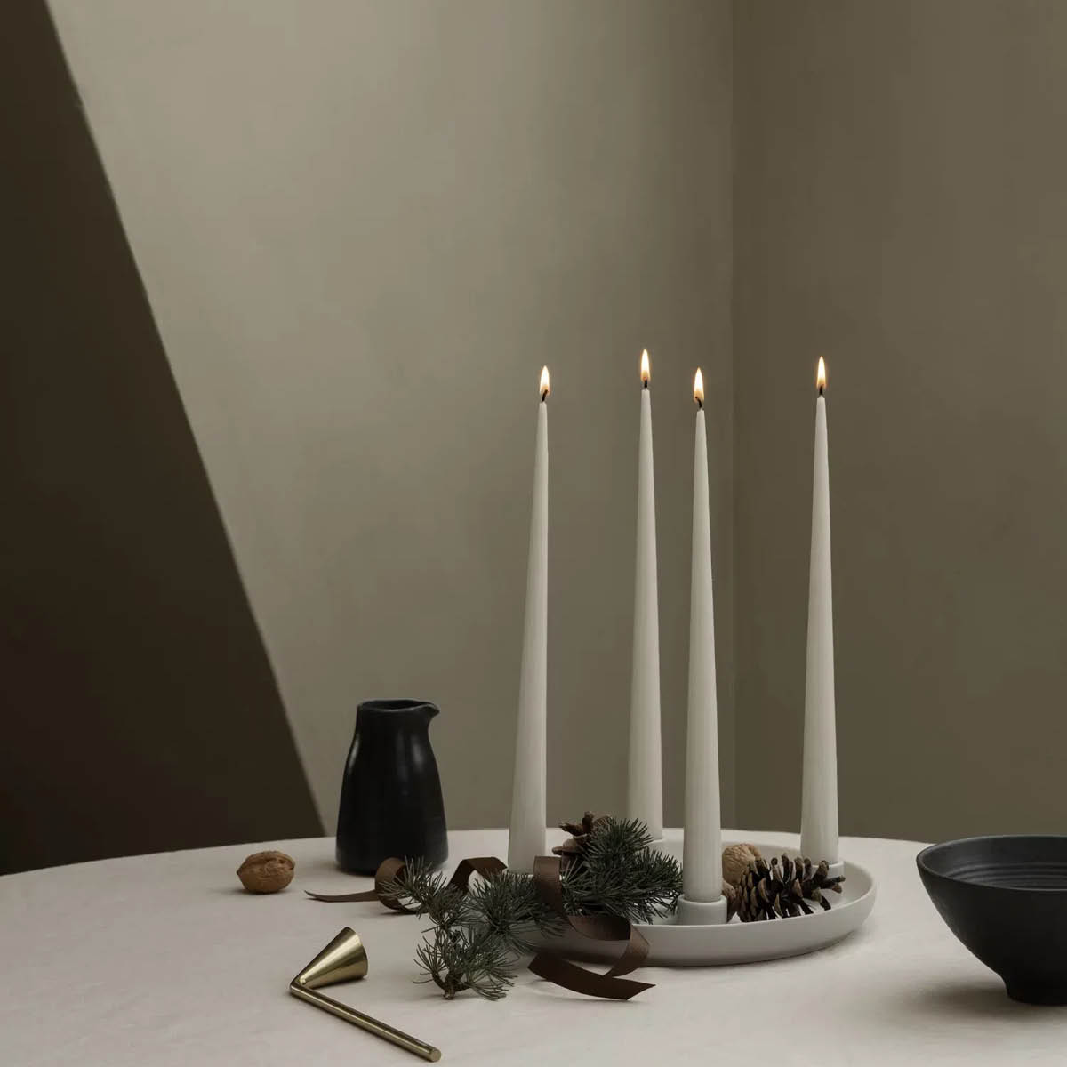 Blomus Vela ljusstake 27 cm beige