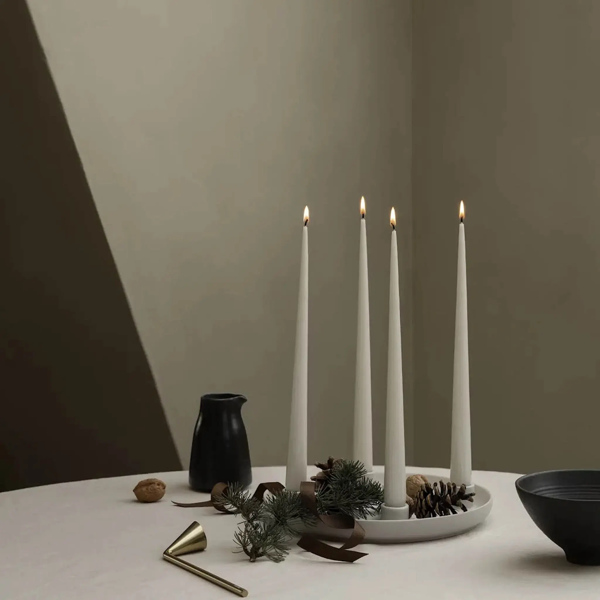 Blomus Vela ljusstake 27 cm beige