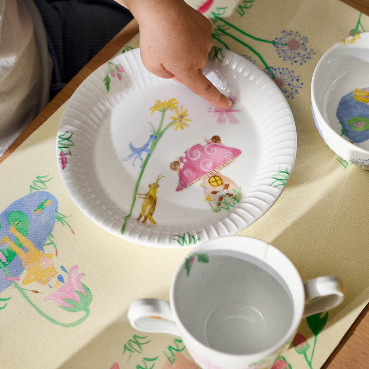 Kähler Hammershøi Kids pöytätabletti 43x30 cm valkoinen
