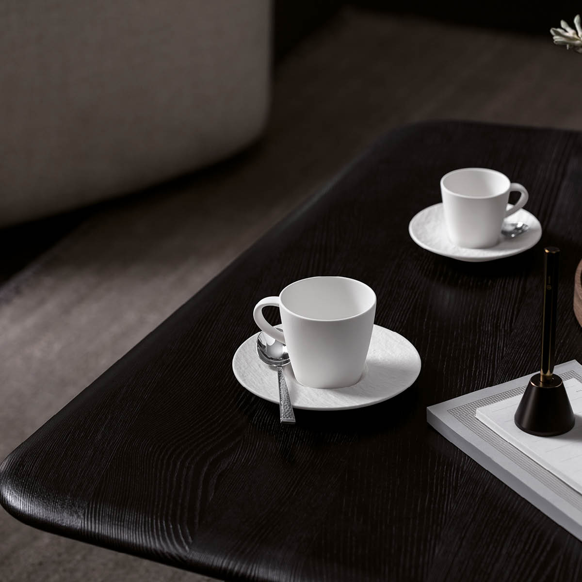Villeroy & Boch Manufacture Rock Kahvikupin aluslautanen 15,5 cm Valkoinen
