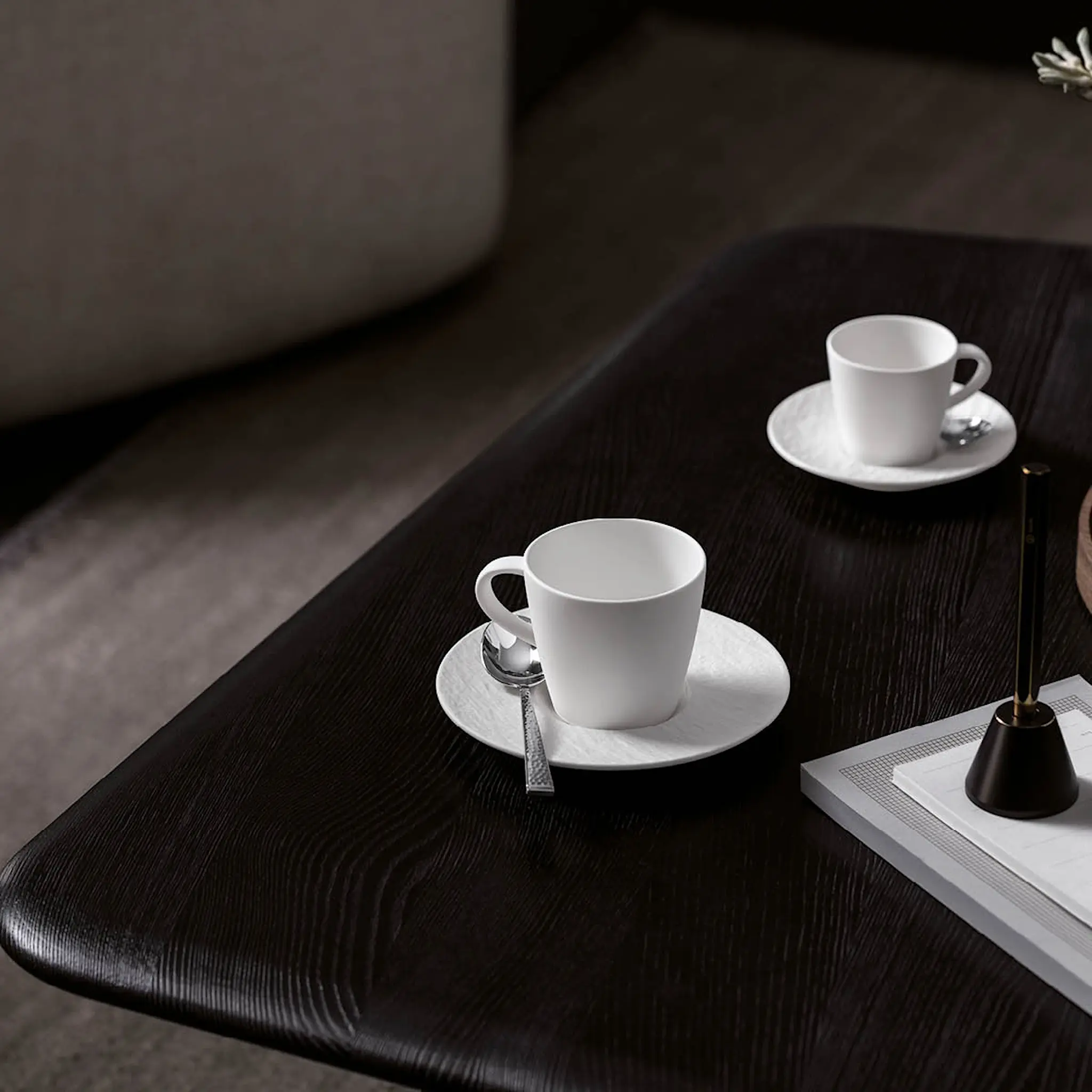 Villeroy & Boch Manufacture Rock Kahvikupin aluslautanen 15,5 cm Valkoinen