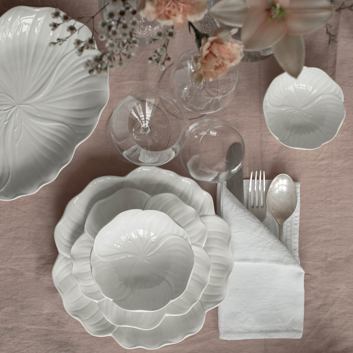 Stiernholm Flora tallerken 25 cm hvit