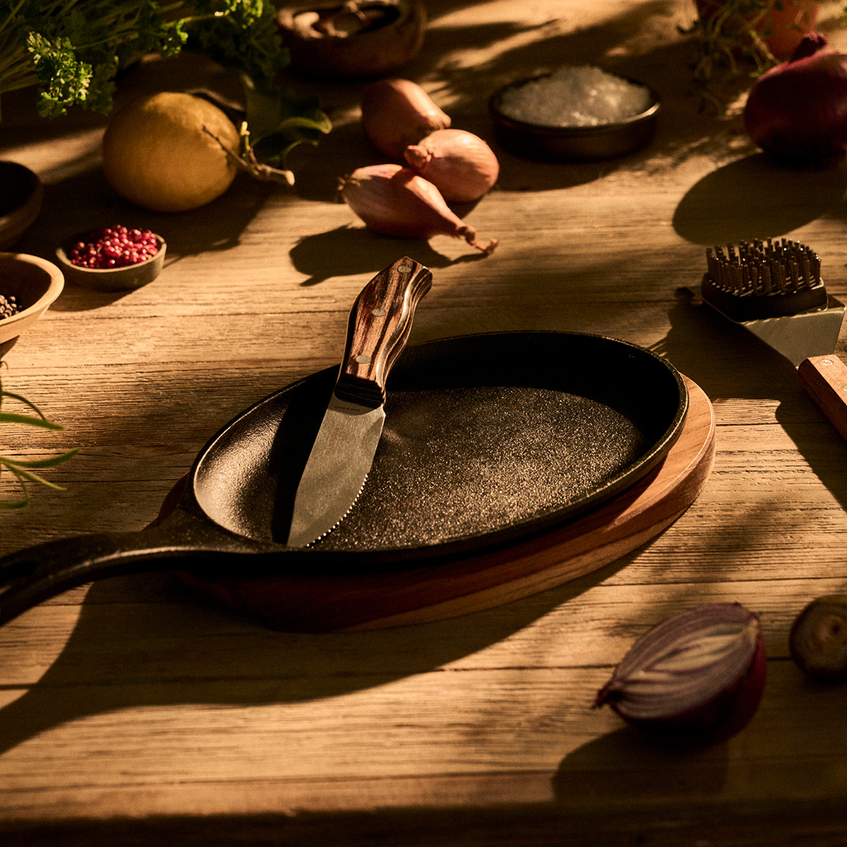 Tramontina Bbq by hellstrøm Valurautapannu 19x32 cm Musta