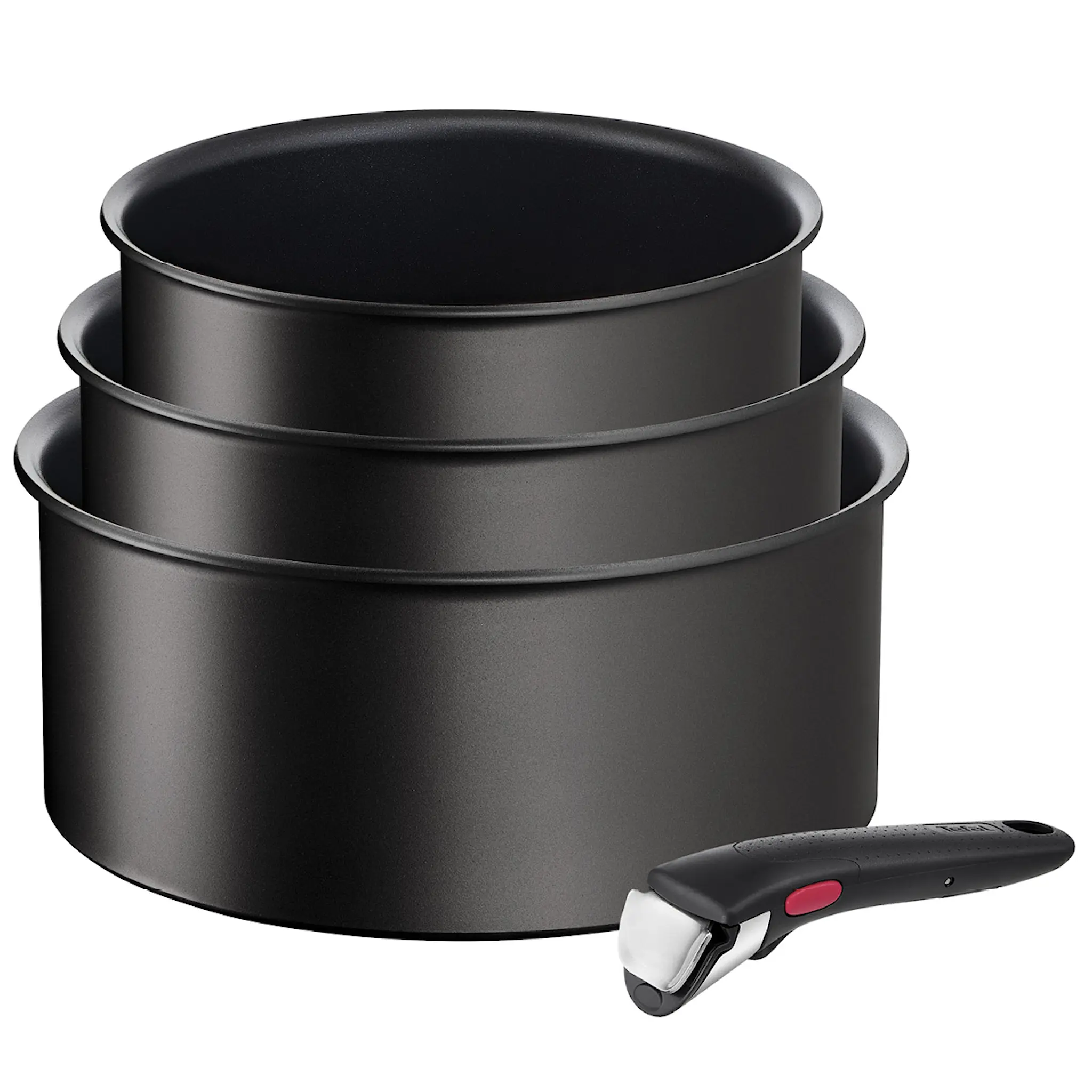 Tefal Ingenio Eco Resist 4-Pack Svart