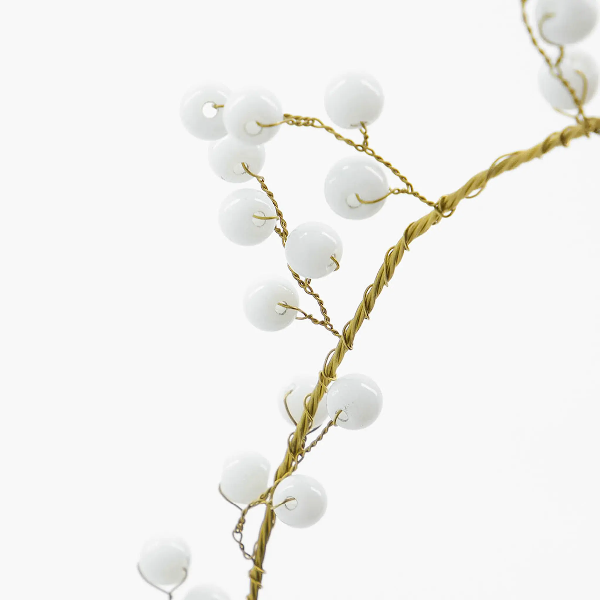 House Doctor Star Ring juldekoration 15 cm vit mässing