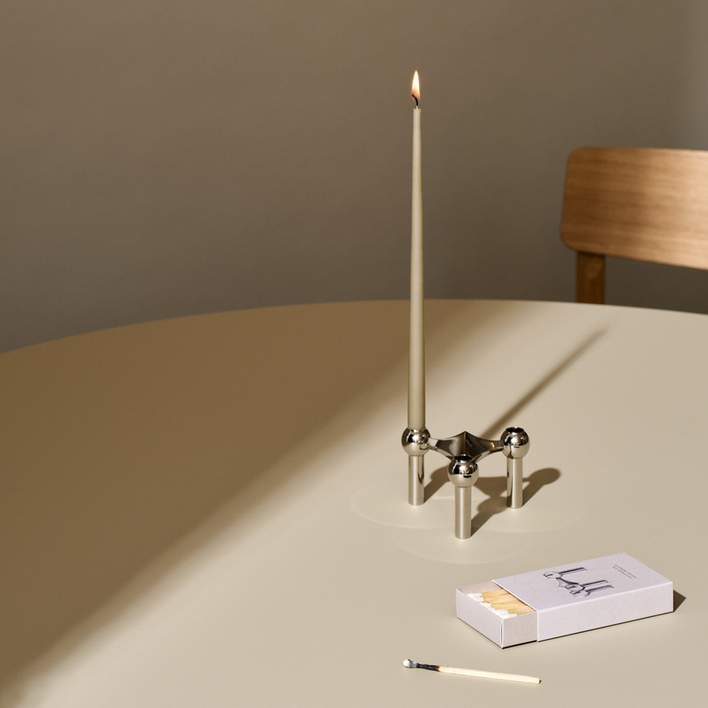 Stoff Nagel Fyrstikkeske 50 stk beige