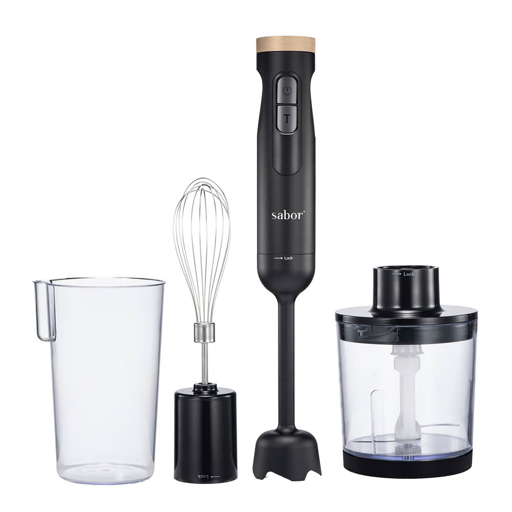 Sabor - Ultimate Sauvasekoitin 1000W 0,5/0,6 L Musta/Kirkas