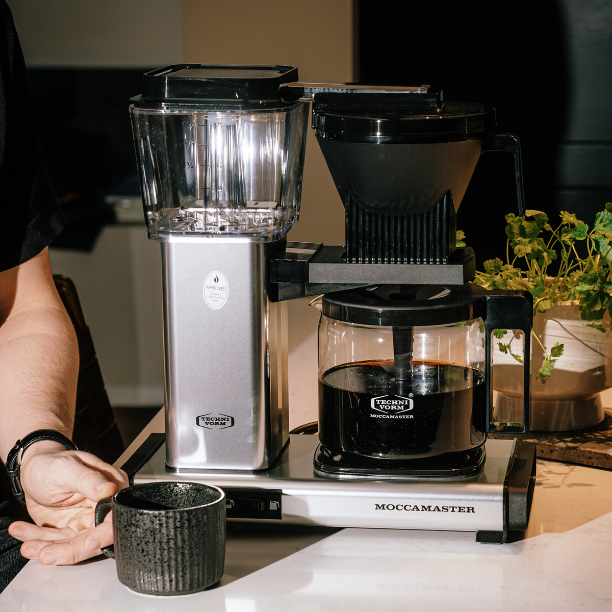 Moccamaster Optio kaffebryggare 1,25 L Polished silver