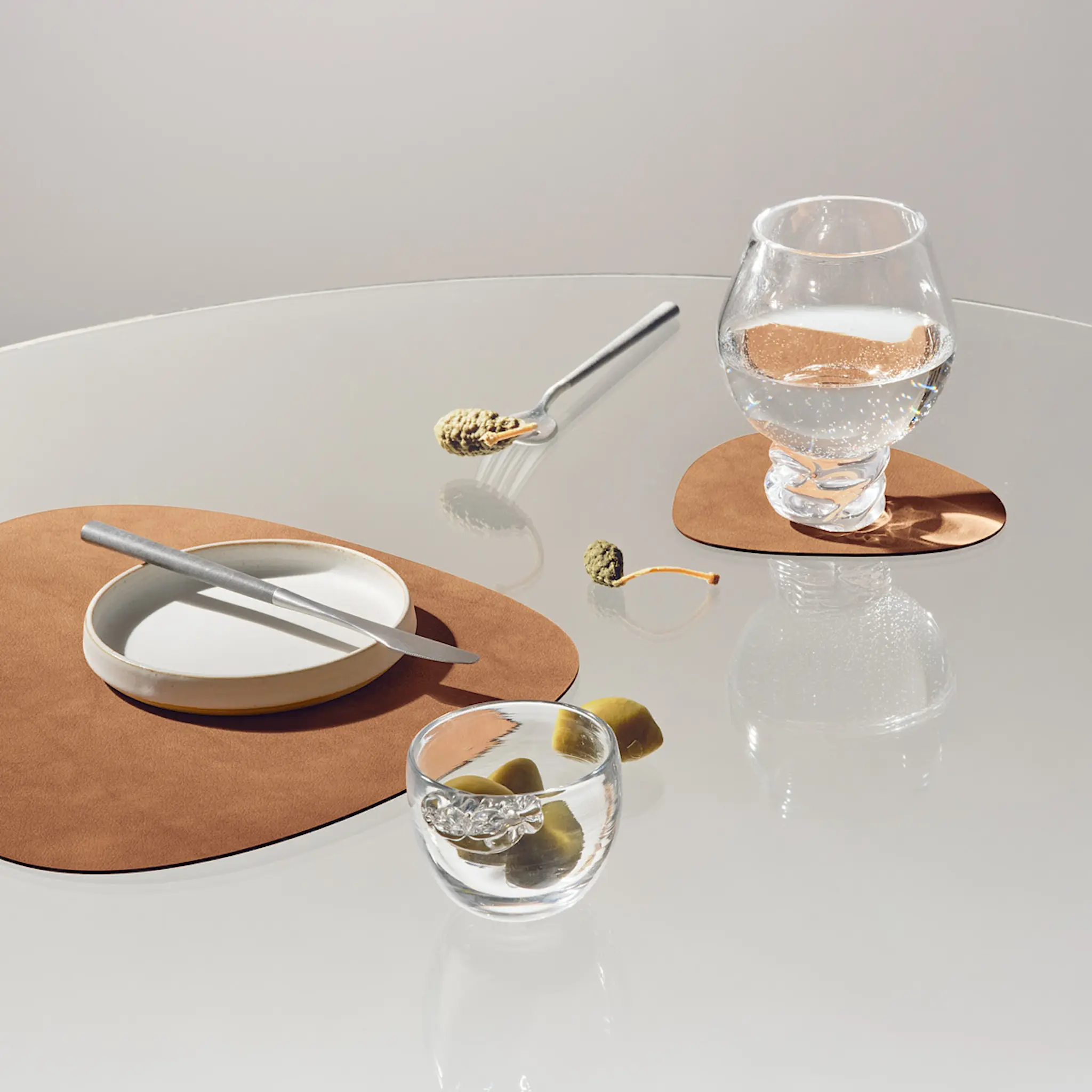 LIND DNA Curve Nupo Bordstablett Dubbelsidig Grönn/Natur