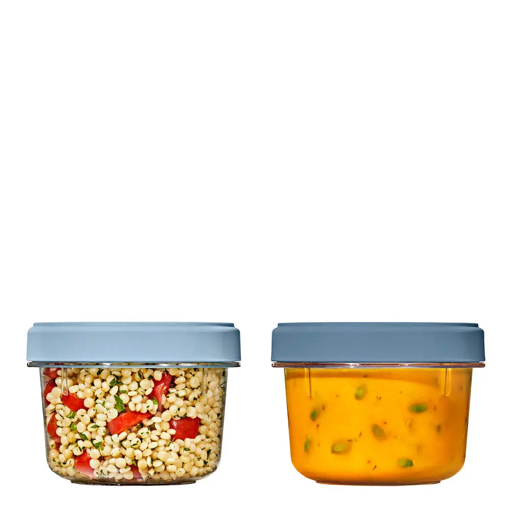 Twist & Stack Säilytyspurkki 59,2 cl 2 kpl Kirkas/Sininen