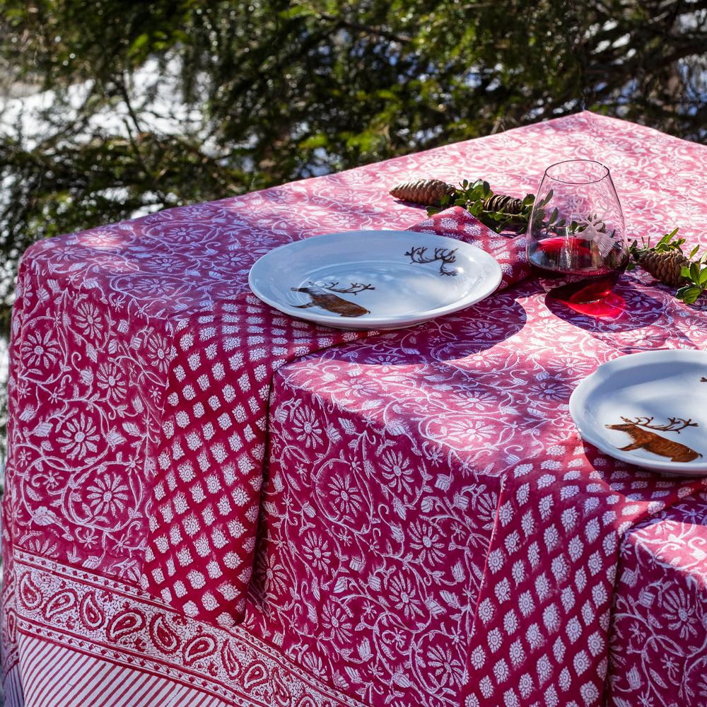 Chamois Margerita duk 170x270 cm rød