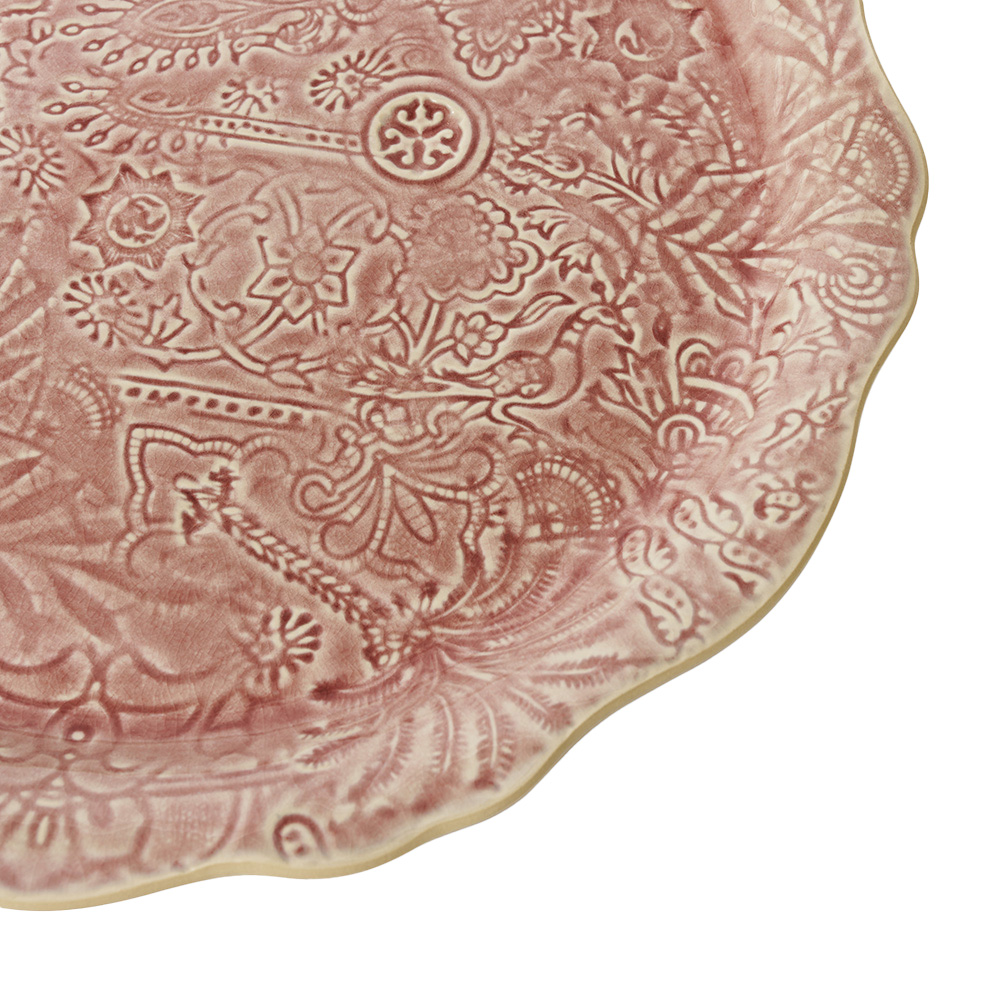 Sthål Arabesque Serveringsfat 34 cm Old Rose