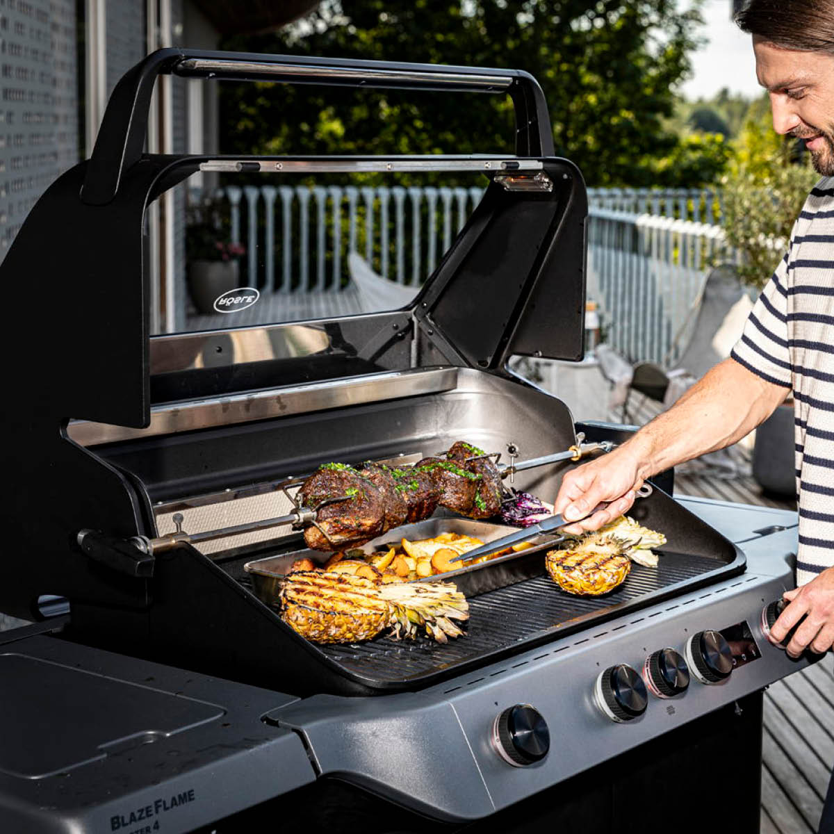 Rösle BlazeFlame rotisserie 68x13 cm stål