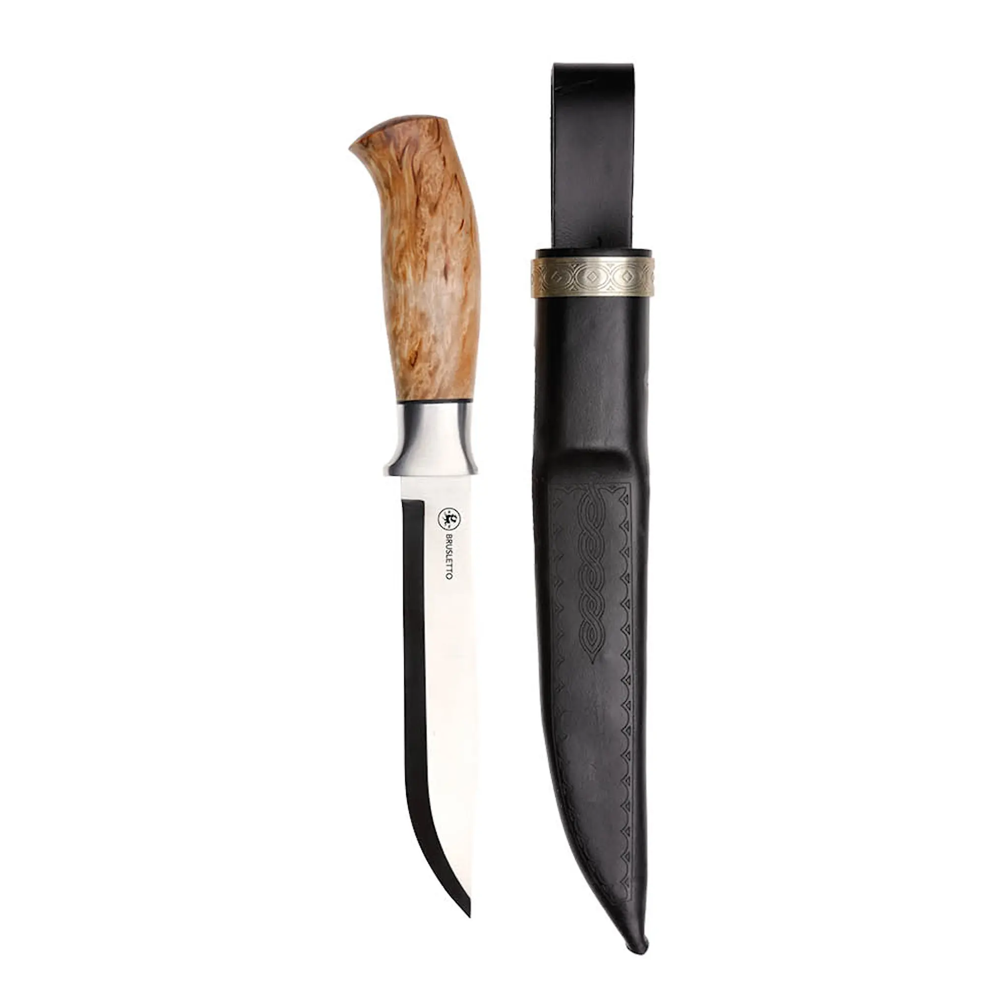 Brusletto Storbukken Masur Metsästyspuukko 27 cm Visakoivu