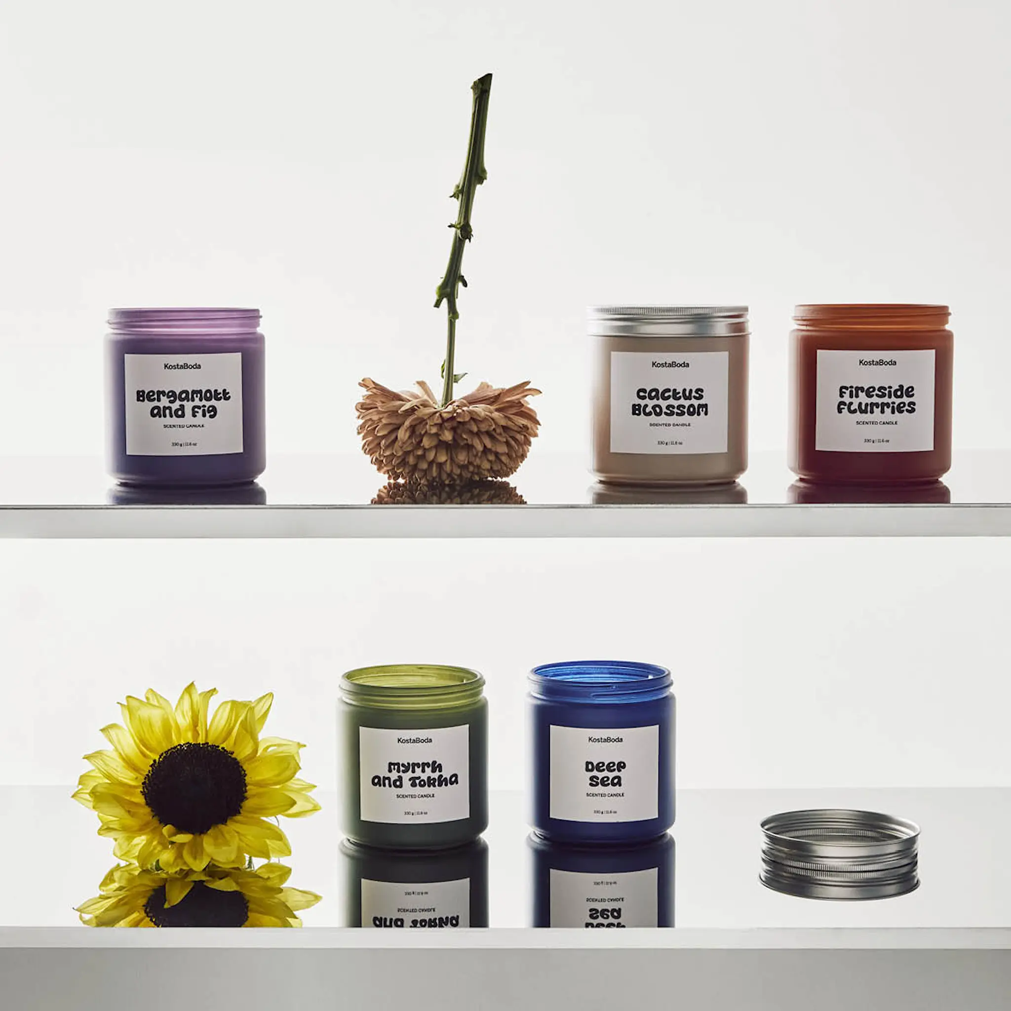 Kosta Boda Mind TUoksukynttilä 10 cm Fireside flurries