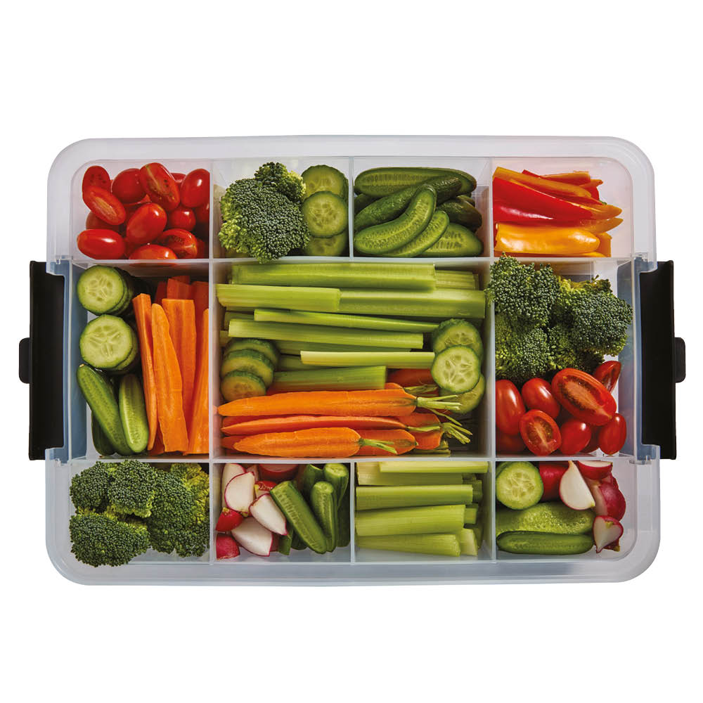 Farberware Snacklebox Eväsrasia 11 lokeroa 30x40,5 cm Bambu