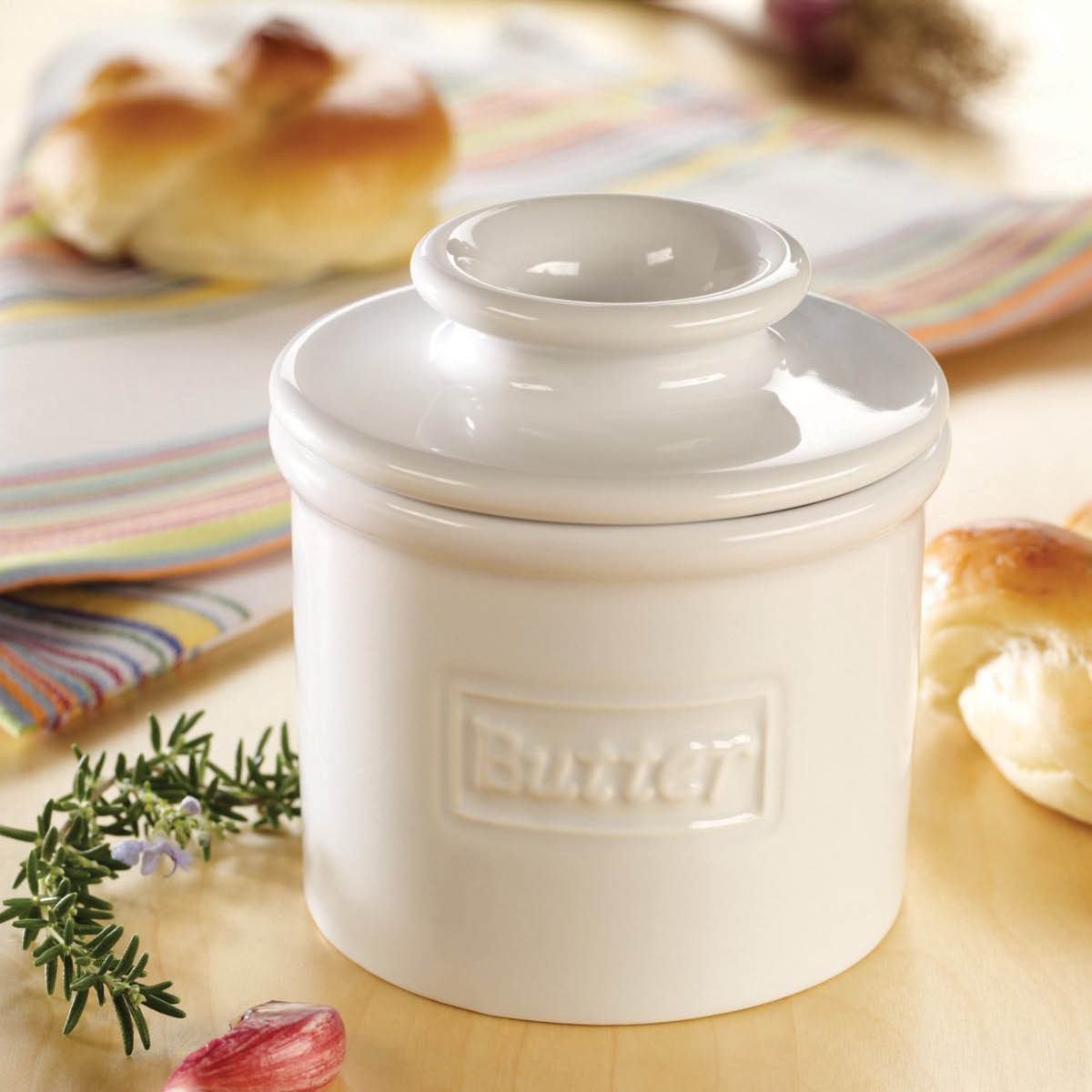 Butter Bell Crock Classic smørklokke hvit