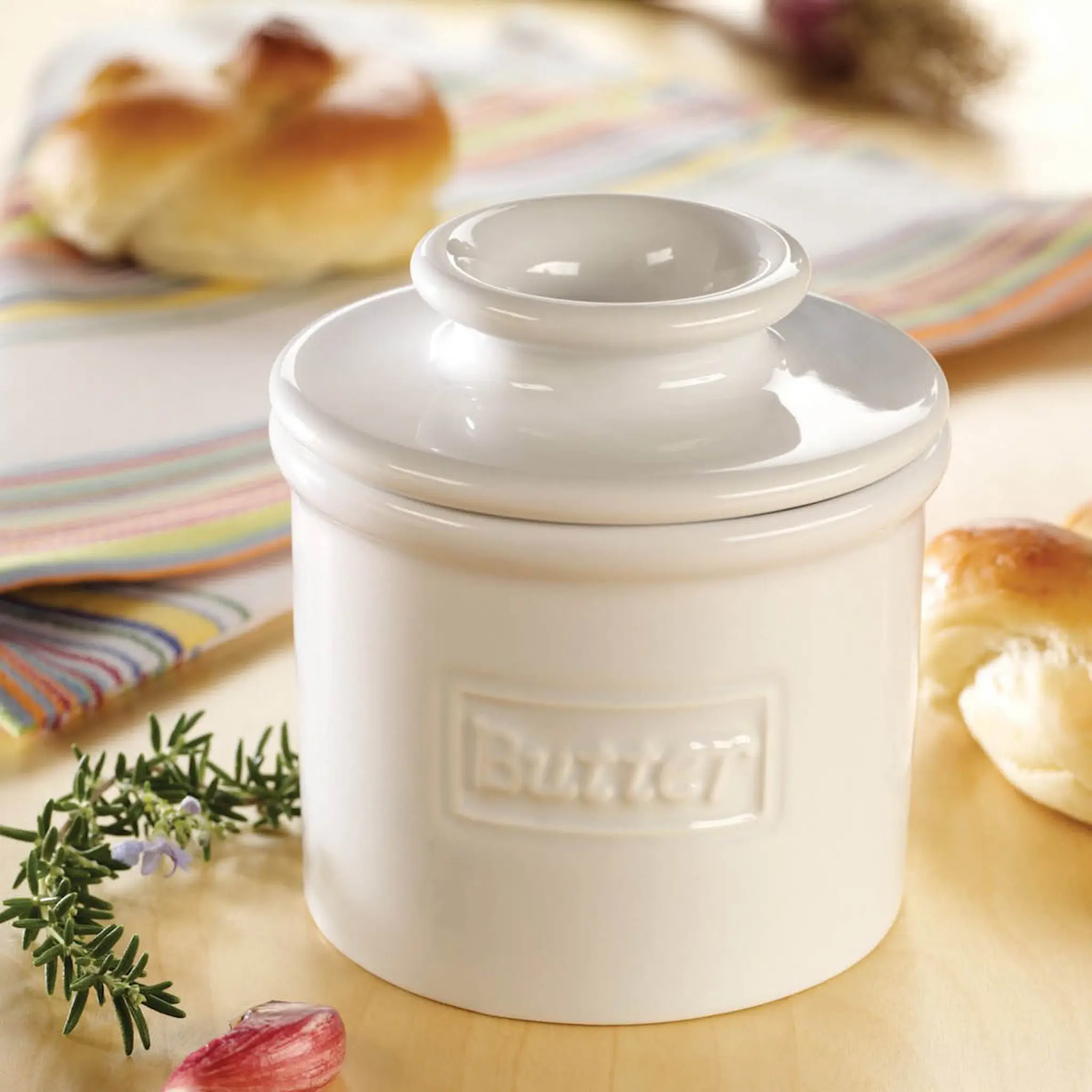 Butter Bell Crock Classic smørklokke hvit
