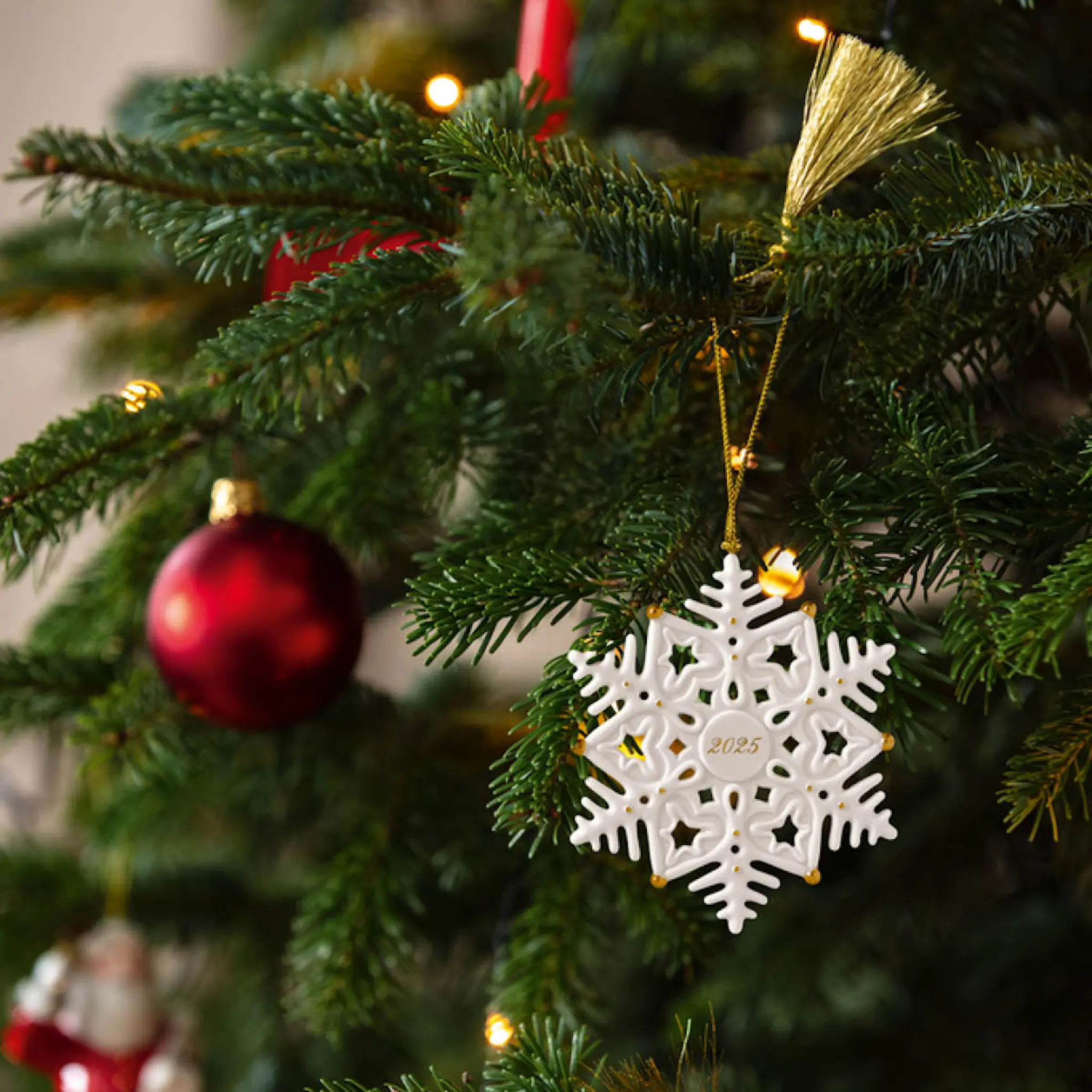 Villeroy & Boch Christmas Classic 2025 julgranspynt snöflinga 10,5 cm