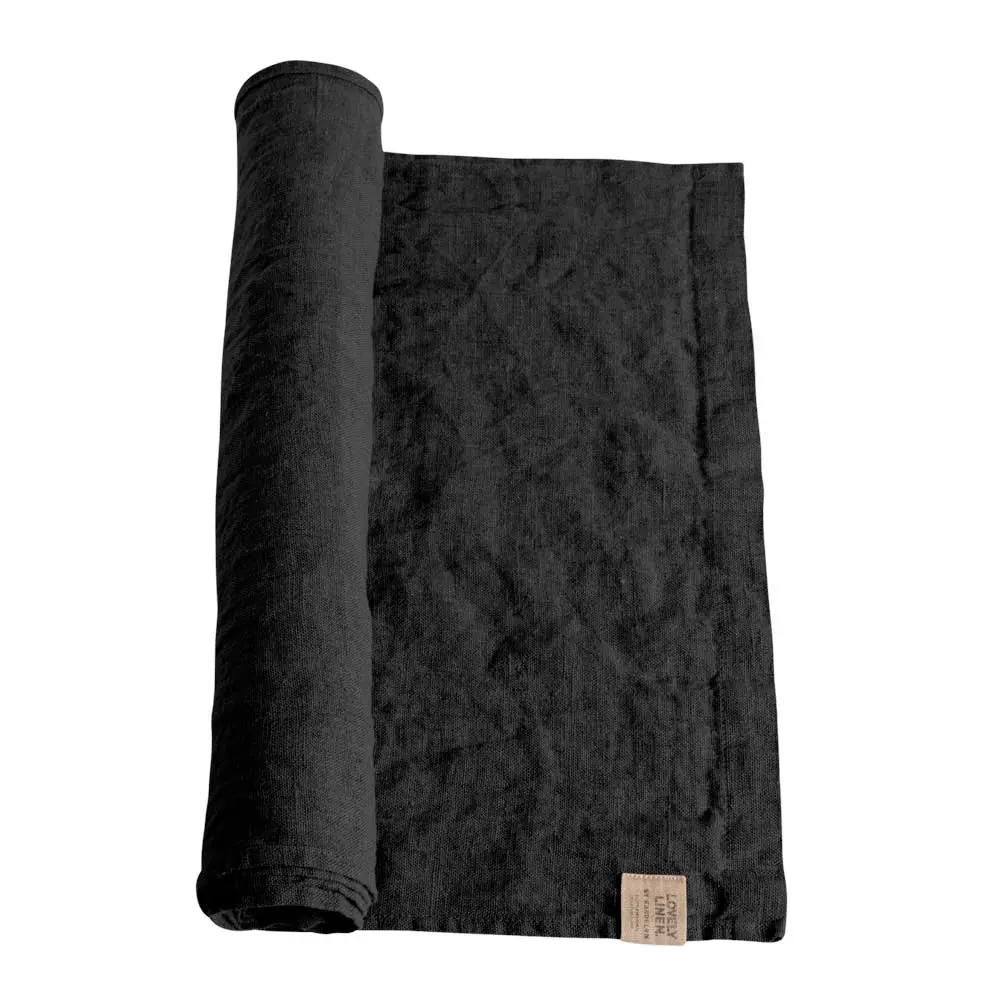 Lovely bordløper lin 47x150 cm Dark Grey