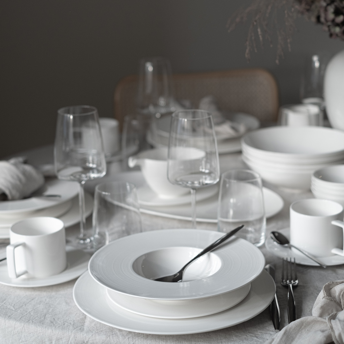 Royal Porcelain Blanche Syvä lautanen 26 cm Valkoinen