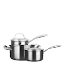 Stenfors grytset 3 delar 1/2/3 L med glaslock recycled matt