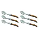 Matsked 6-pack olivträ