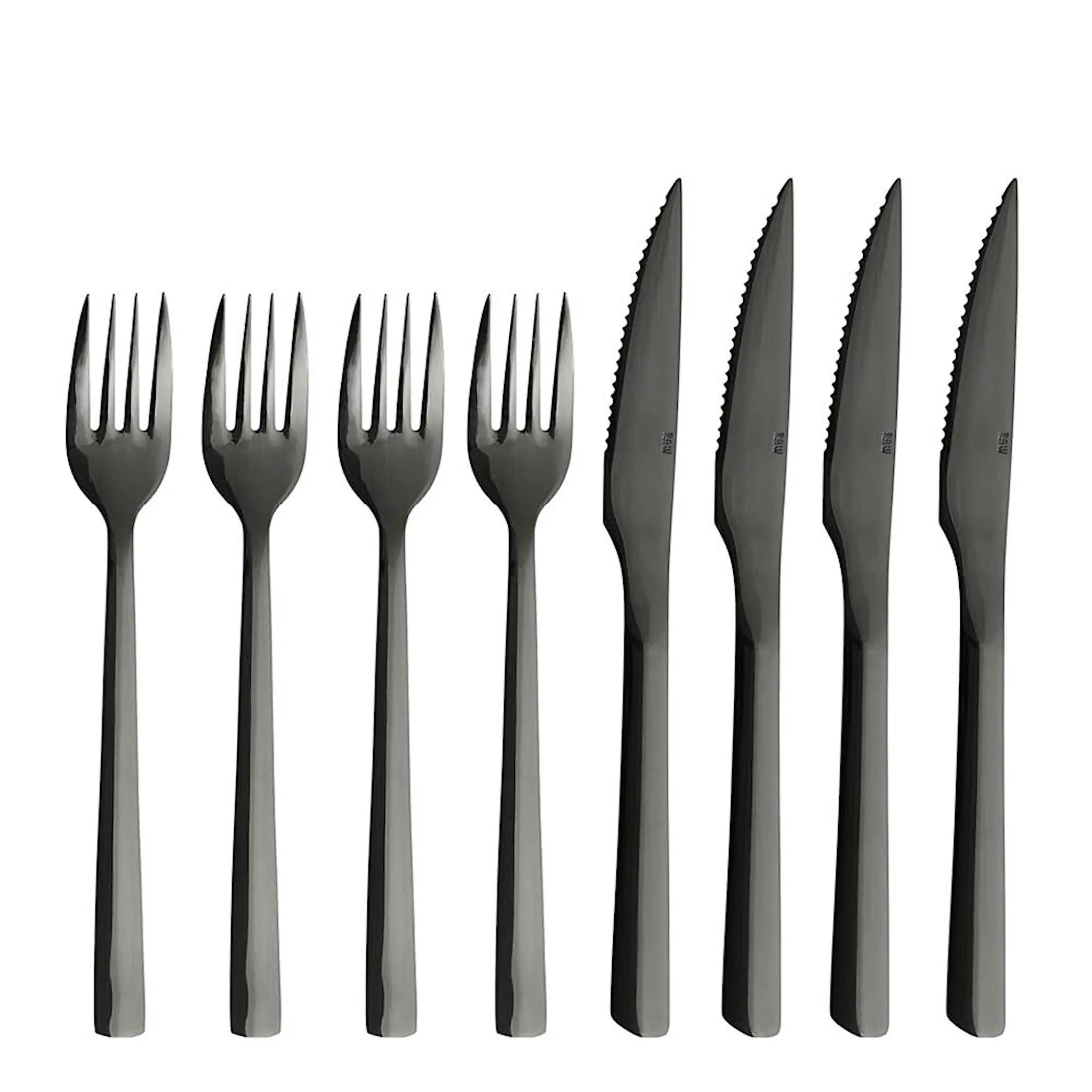 Aida Raw Pihviaterimet 8 osaa Musta