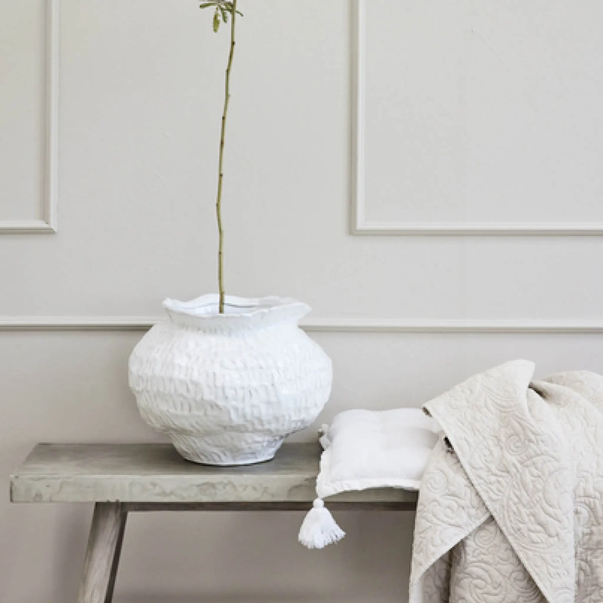 Lene Bjerre Felima Tyyny 45x45 cm Valkoinen