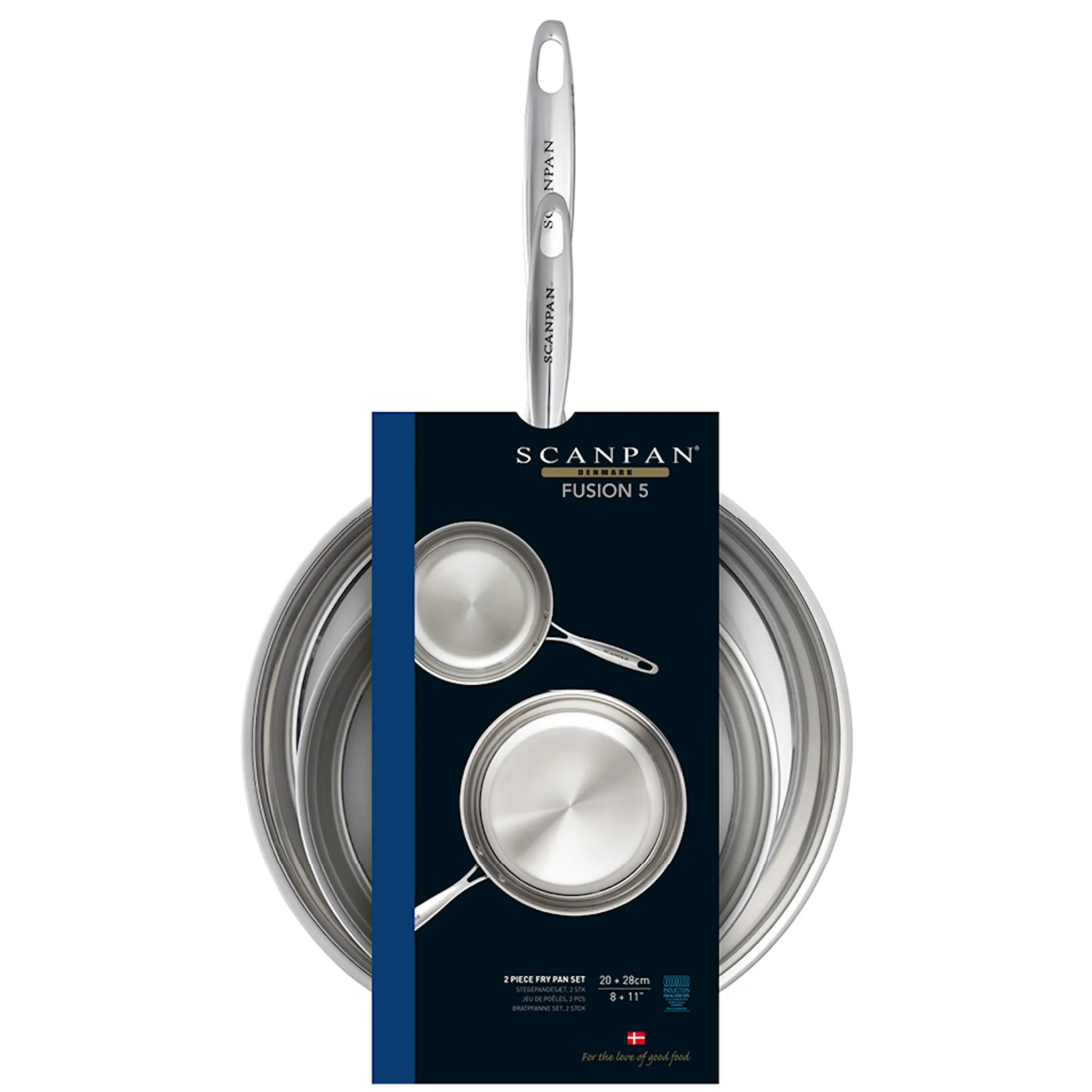Scanpan Fusion 5 stekpanna 2 delar 20+28 cm rostfritt stål