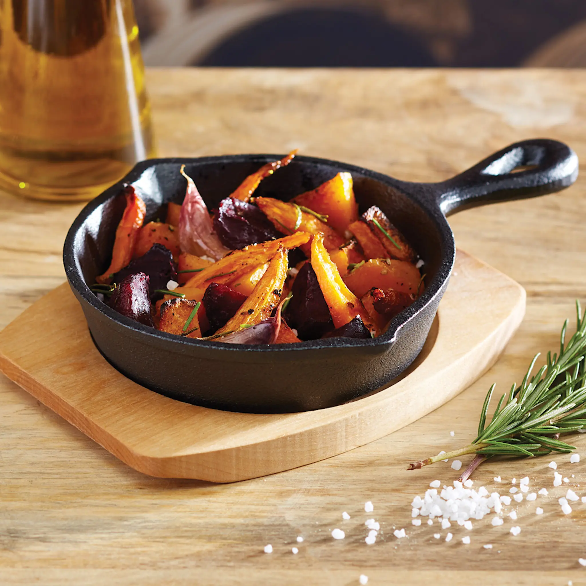 Artesà Gjutjärnspanna mini 13 cm med bräda