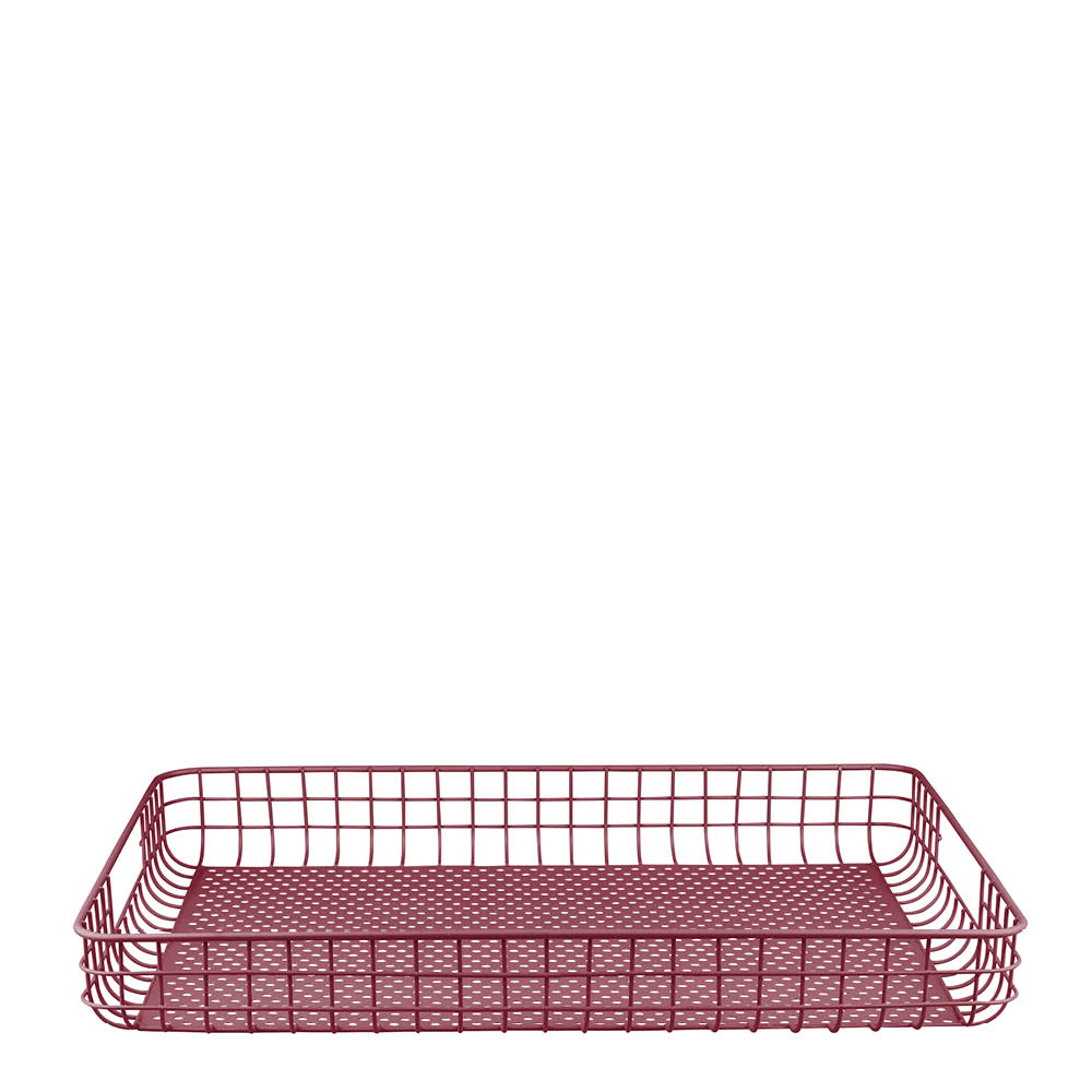 Mette Ditmer Lift bricka 45x33 cm vinröd