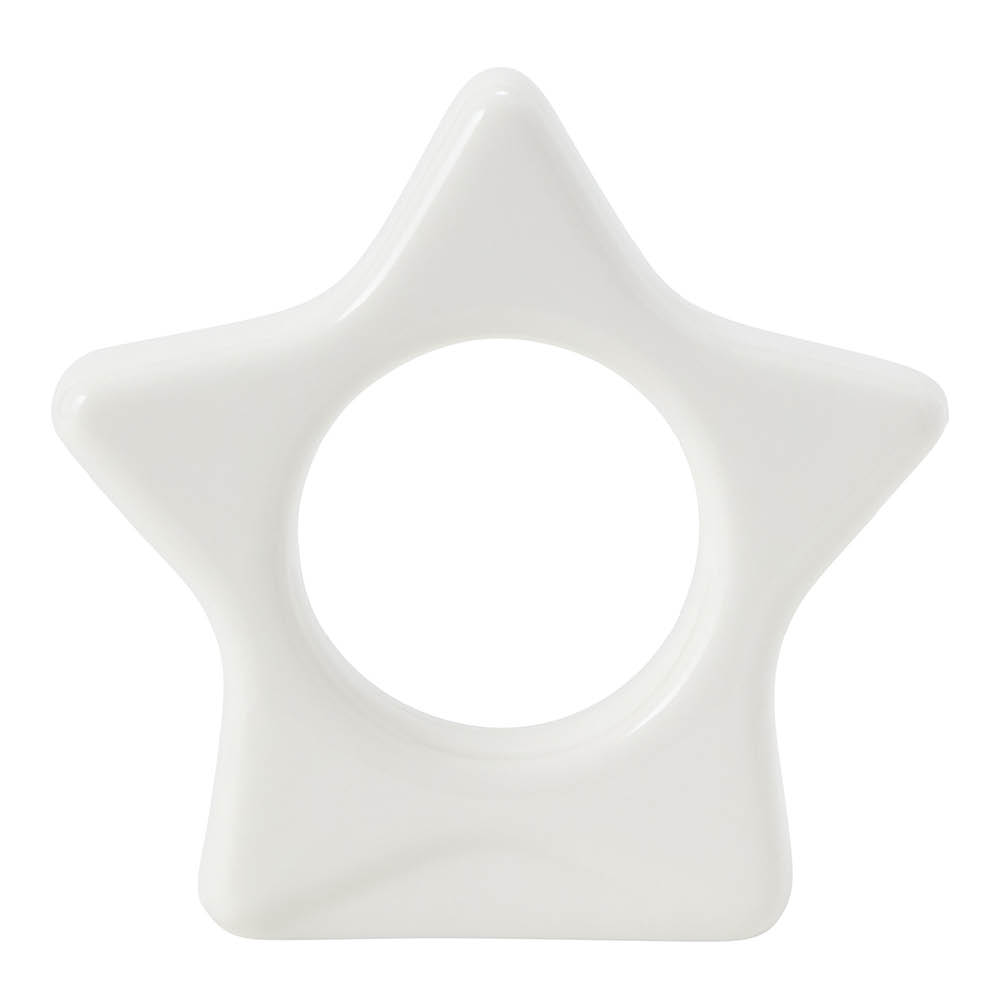 Lexington Star serviettring 8x8 cm hvit