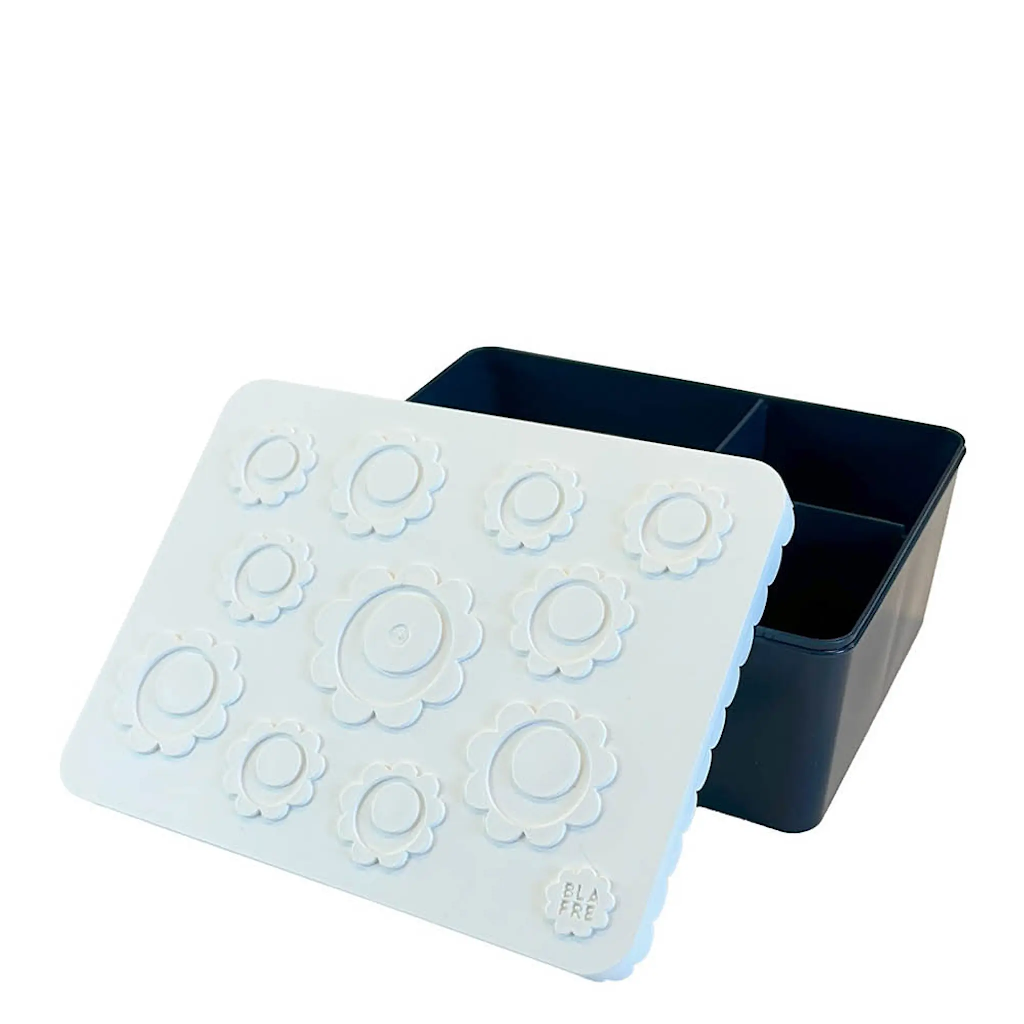 Blafre Kukka Eväsrasia 3 lokeroa 14x19 cm Valkoinen/Sininen