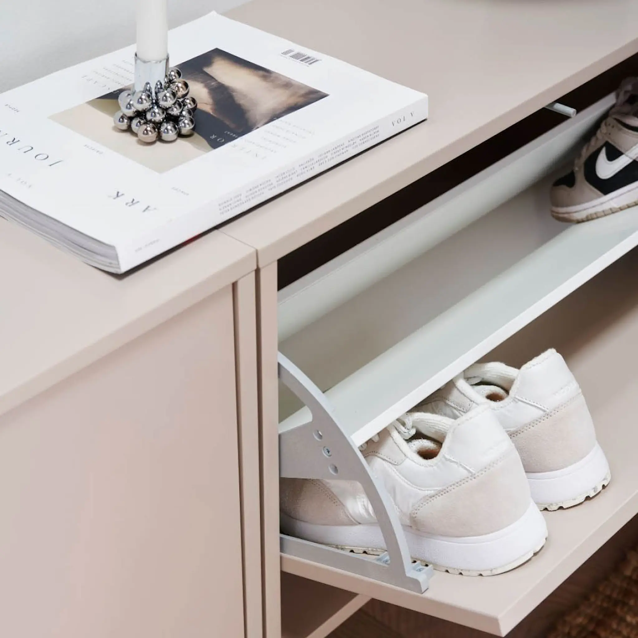 ReCollector Skobox 70x30x40 cm Silver Cloud Grey