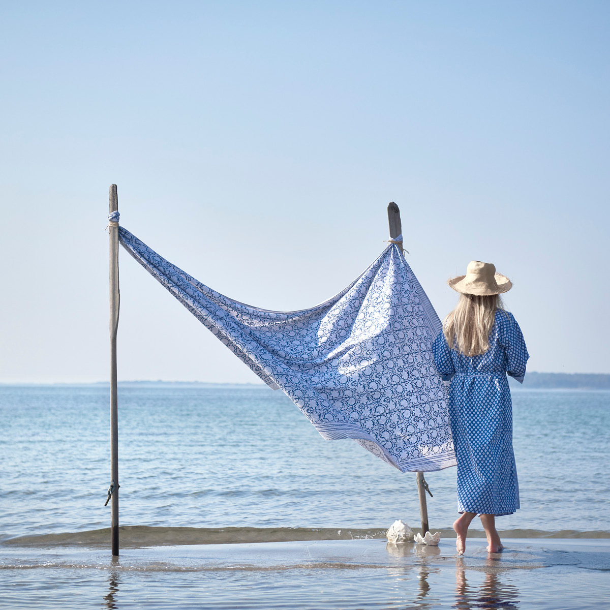 Chamois Paradise duk 170x400 cm navy blue