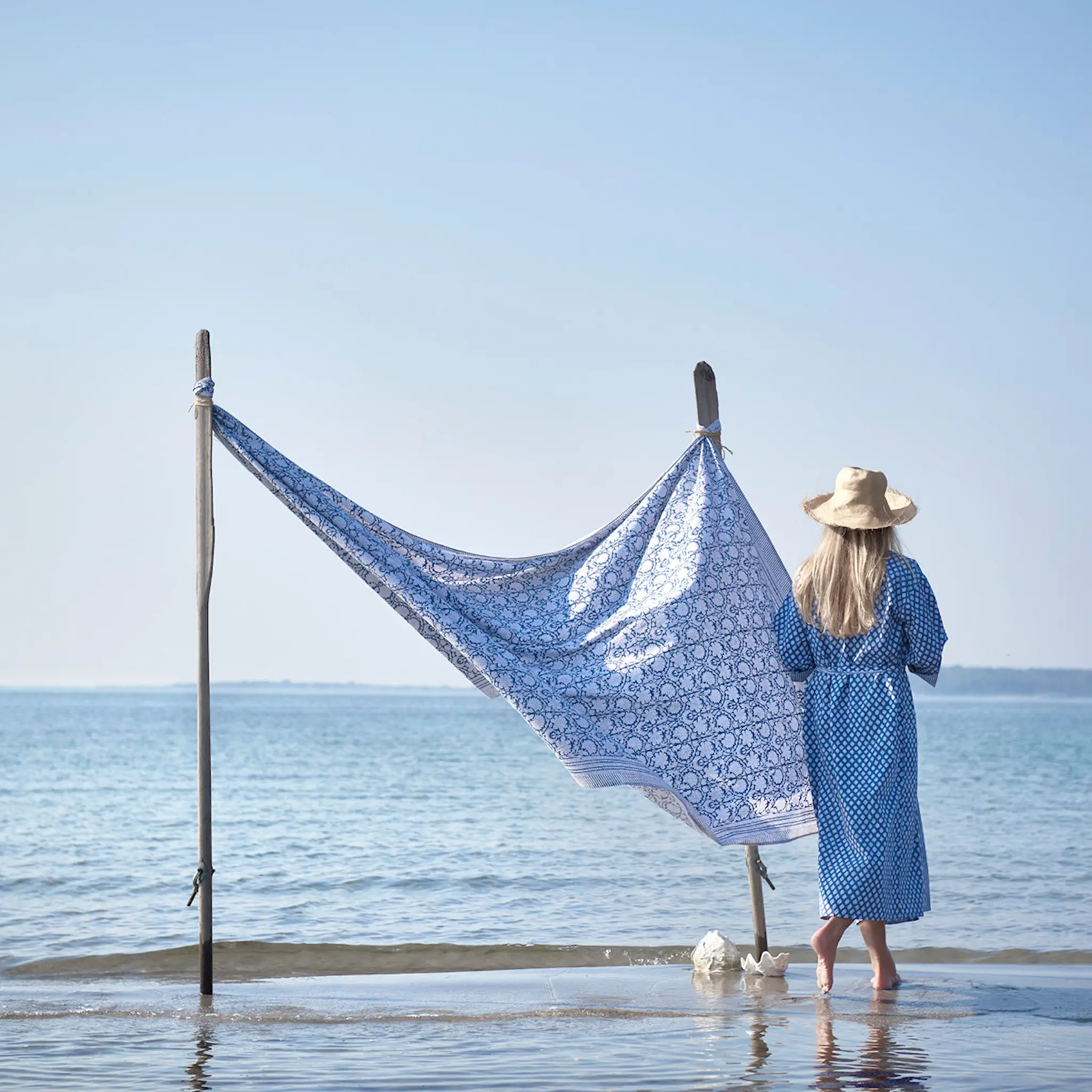 Chamois Paradise duk 170x400 cm navy blue