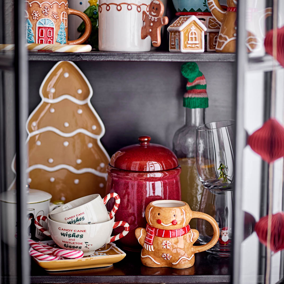 Bloomingville Ginnie salt- & pepparkar 6 cm 2-pack pepparkakshus