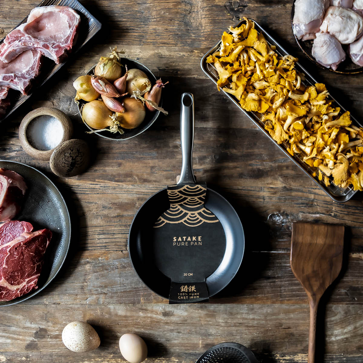 Satake Pure Pan støpejernspanne 20 cm